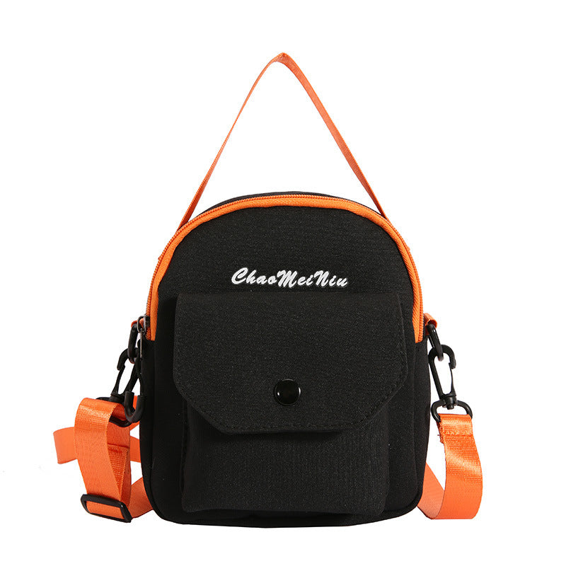 Contrast Color Nylon Large Capacity Street Bags