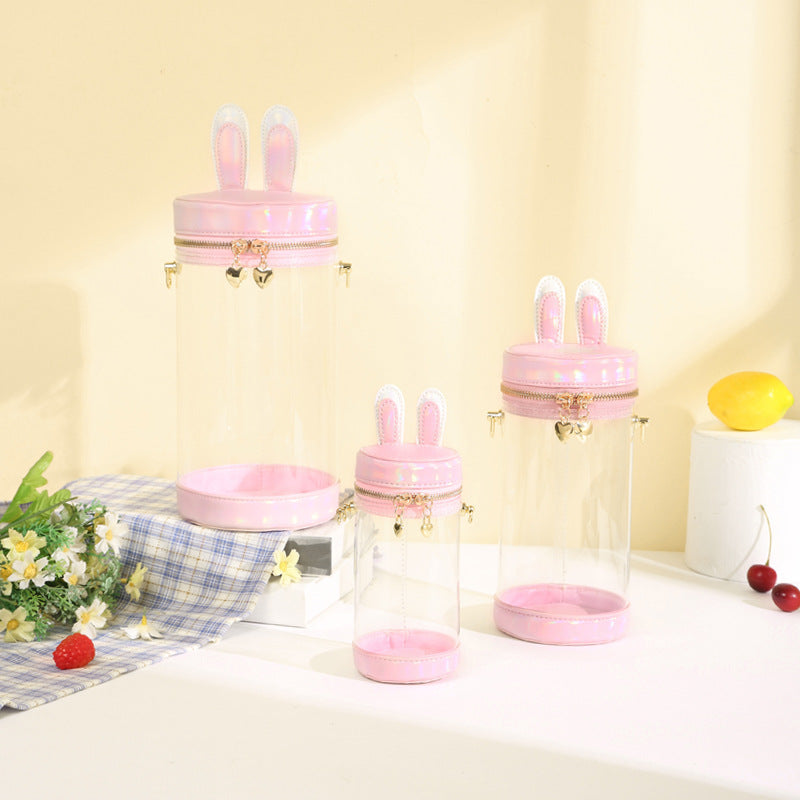 Cotton Doll Transparent Cartoon Rabbit Ear Shoulder Bags