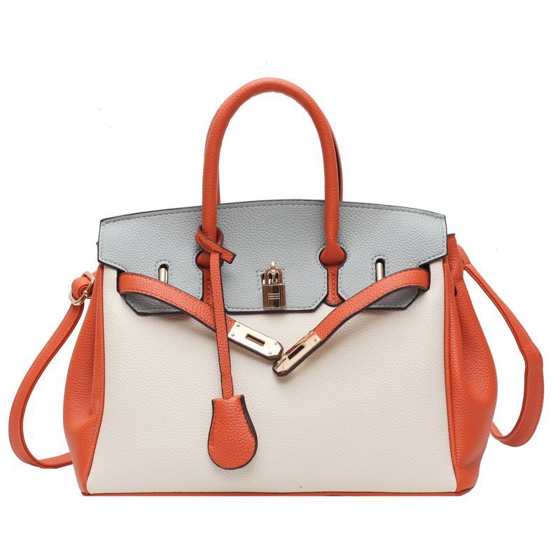Women's Cool Contrast Color Large Capacity Totes Crossbody Bags
