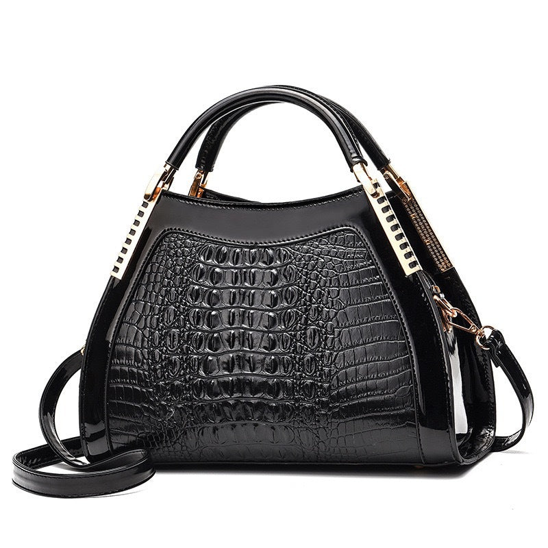 Women's Pattern Large Capacity Textured Western Style Handbags