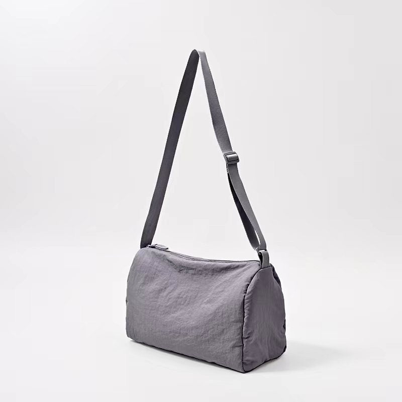 Nylon Fitness Female Solid Color Draping Crossbody Bags
