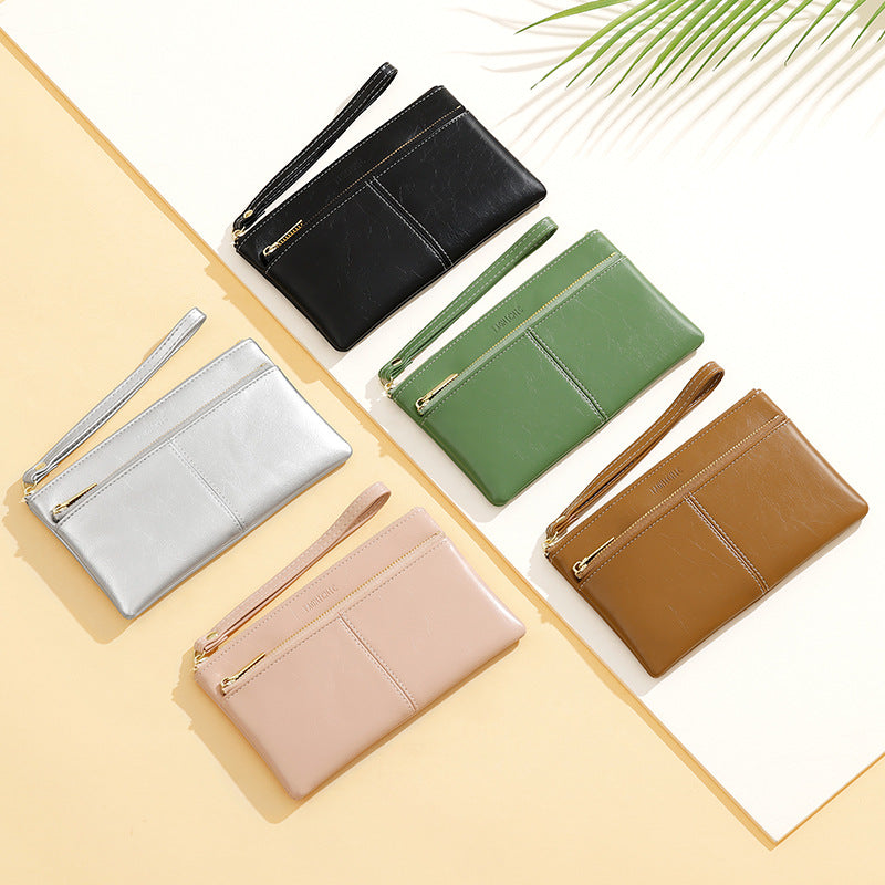 Women's Niche Large Capacity Long Stylish Portable Ladies Wallets