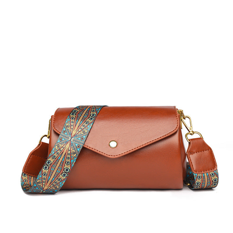 Women's Fashion Round Soft Leather Textured Large Shoulder Bags