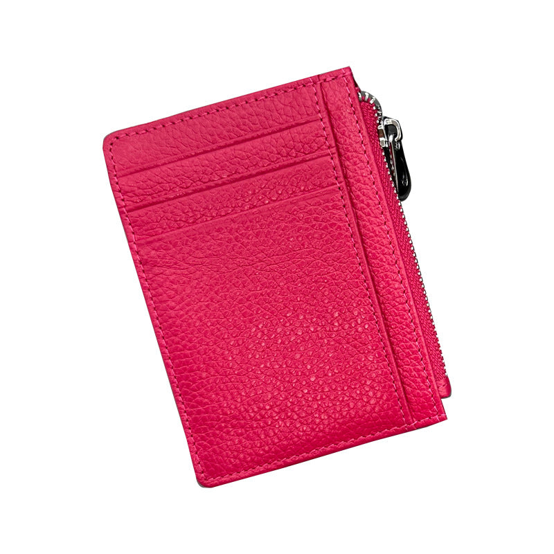 Large Capacity Multiple Slots Unisex Korean Genuine Card Holder