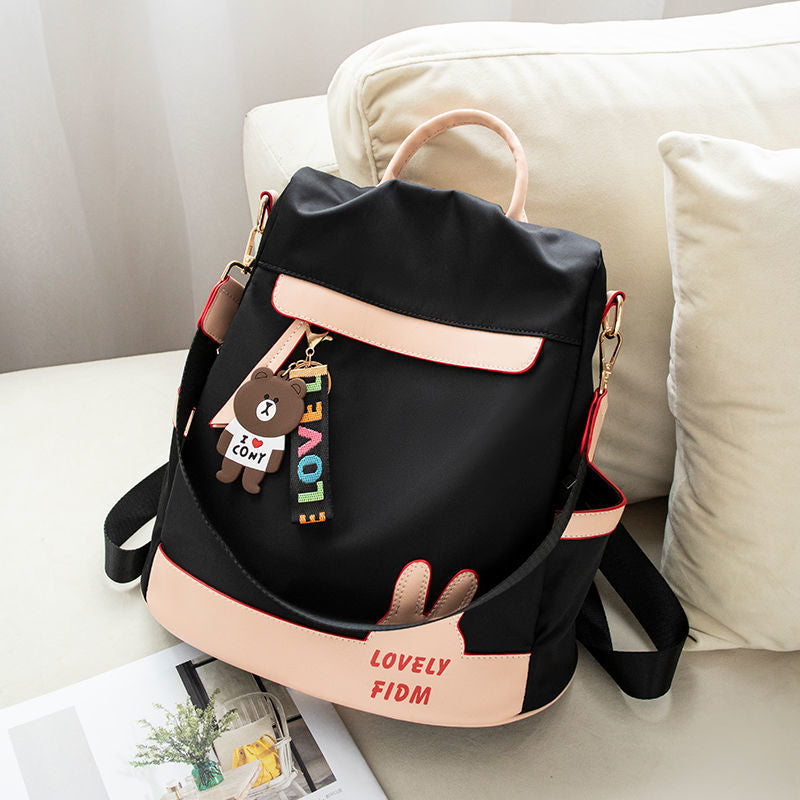 Women's Fashionable Oxford Cloth Canvas Large Backpacks
