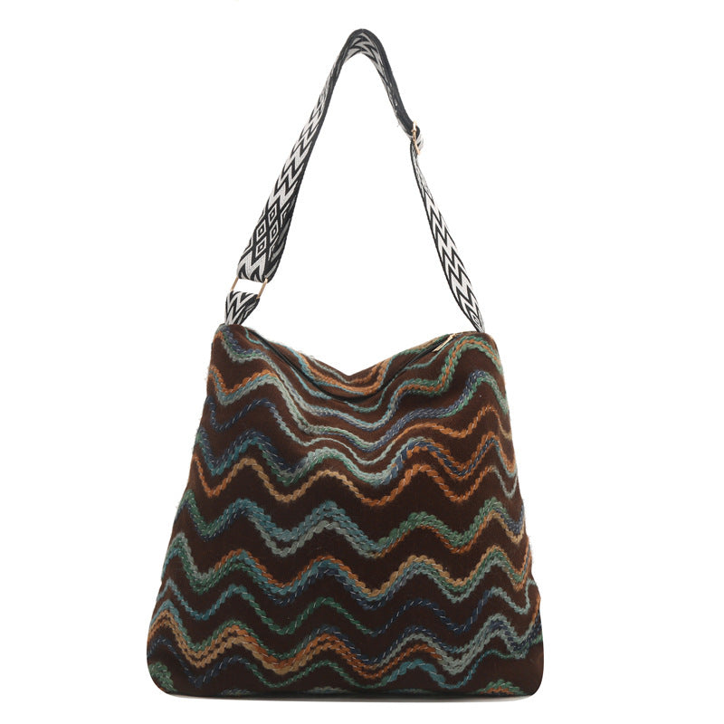Women's Style Personalized Plaid Trendy Spring Large Capacity Shoulder Bags