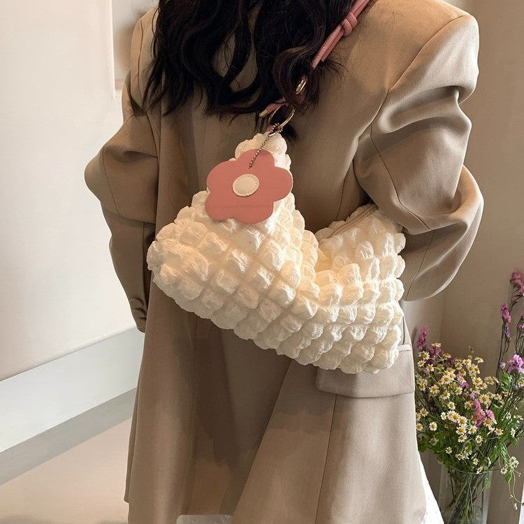 Women's Spring Underarm Fashion Hand Solid Color Shoulder Bags