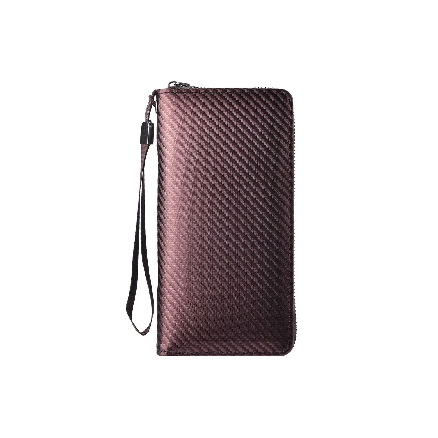 Men's Swiping Multiple Slots Carbon Fiber Men's Wallets