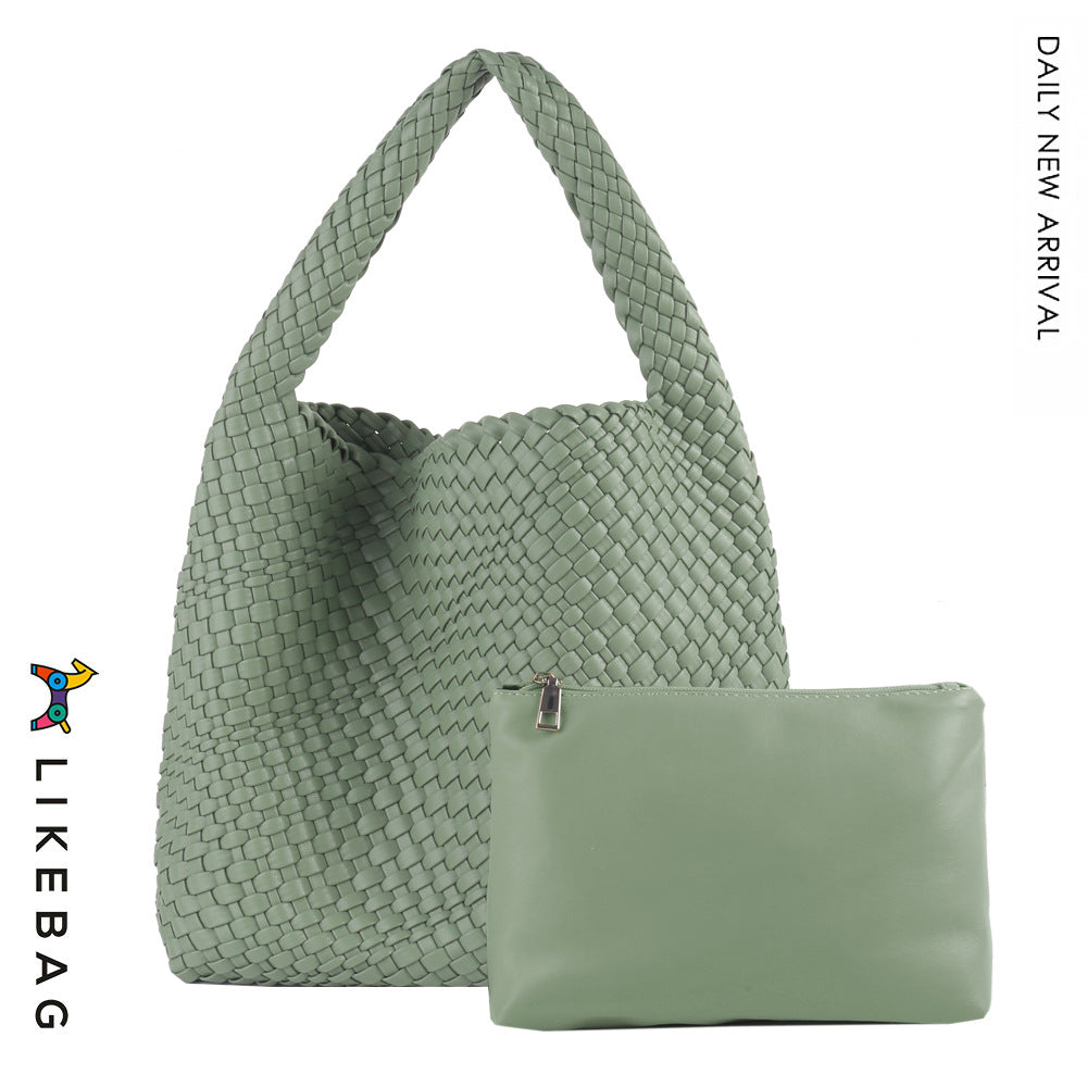 Women's Handmade Woven Fashion Trend Large Capacity Shoulder Bags