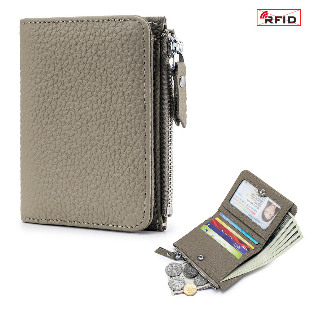 Women's Fashionable Short Large Capacity Zipper Pocket Ladies Wallets