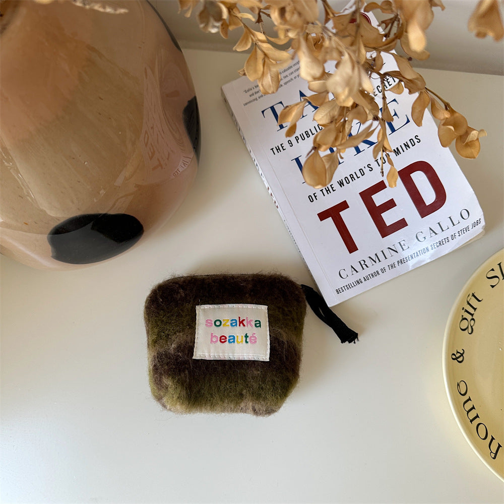 Women's Sized Plush Portable Liner High Cosmetic Bags