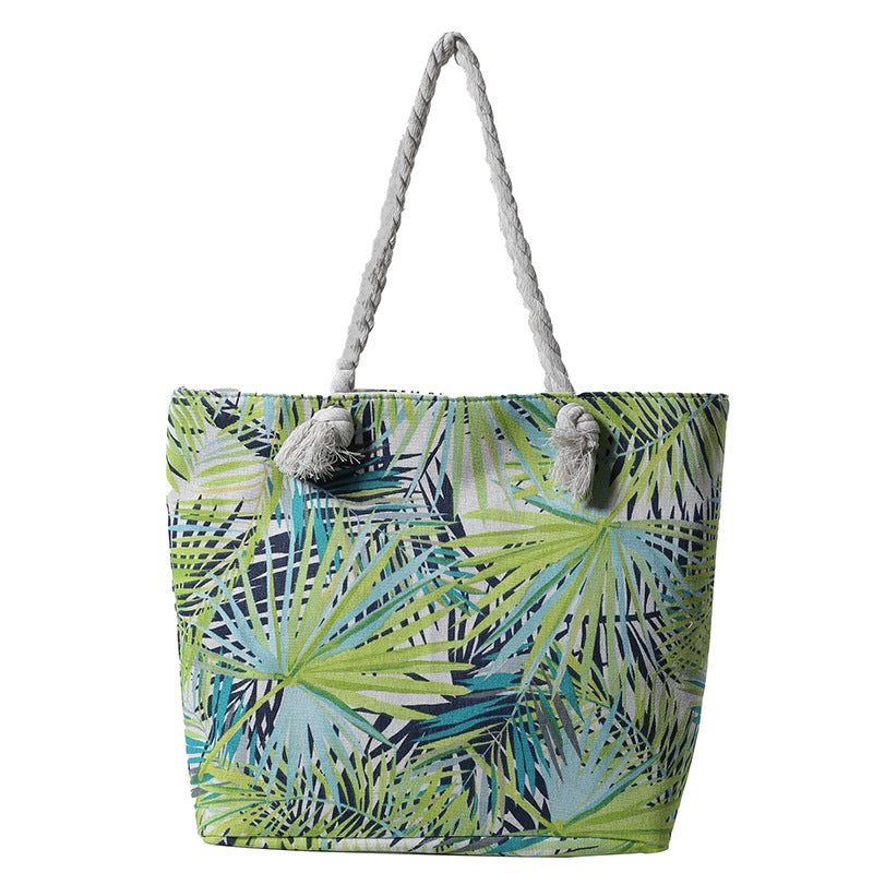 Women's Creative Printing Large Fashion Canvas Korean Shoulder Bags