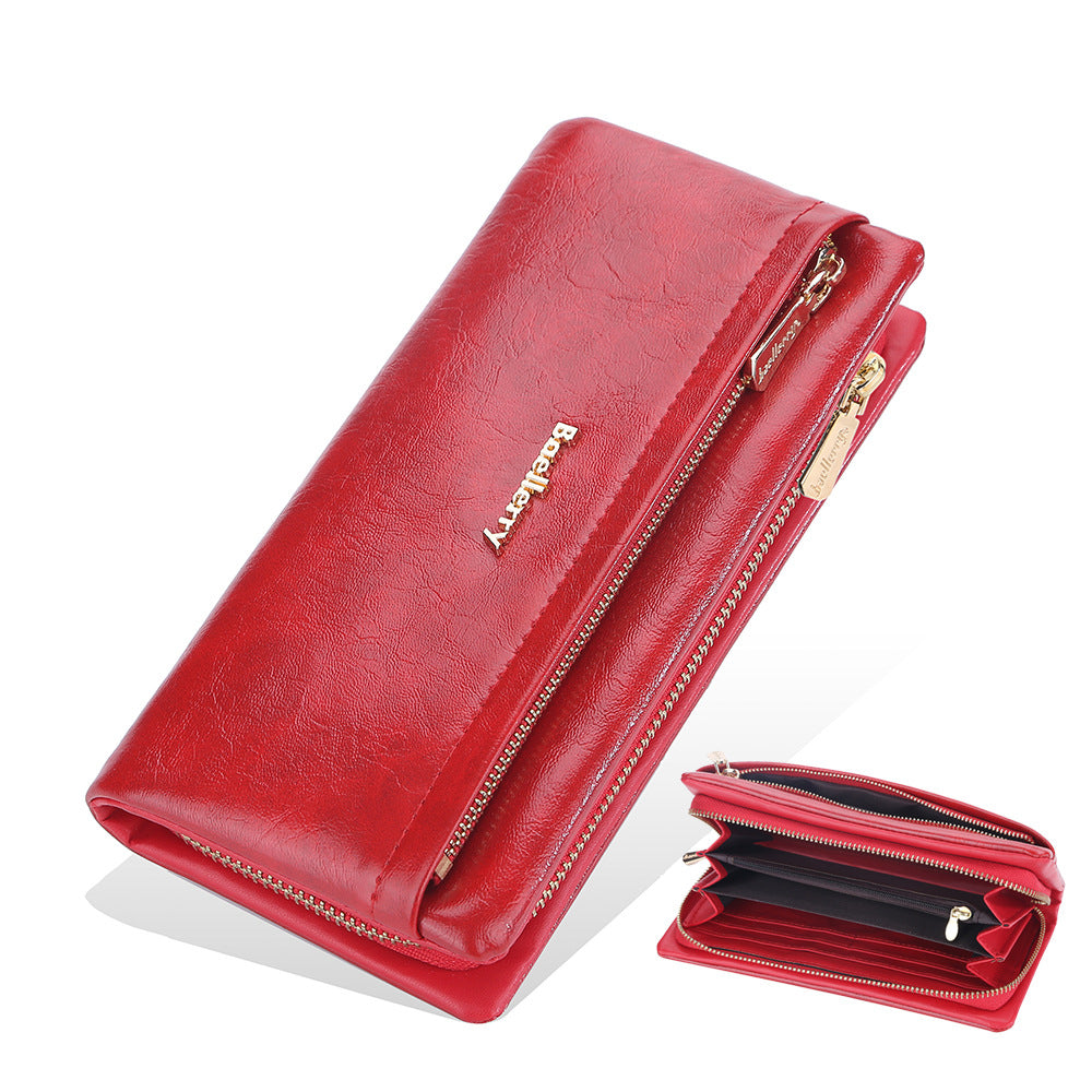 Women's Long Korean Style Edge Clutch Fashion Ladies Wallet