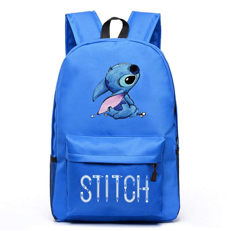 Stitch Black Starry Sky Large Capacity Backpacks