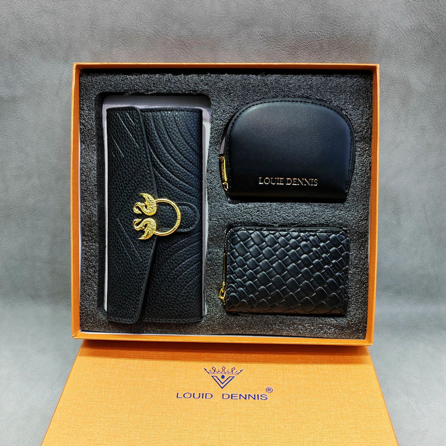 Cool Attractive Three-piece Gift Box Sets Ladies Wallets