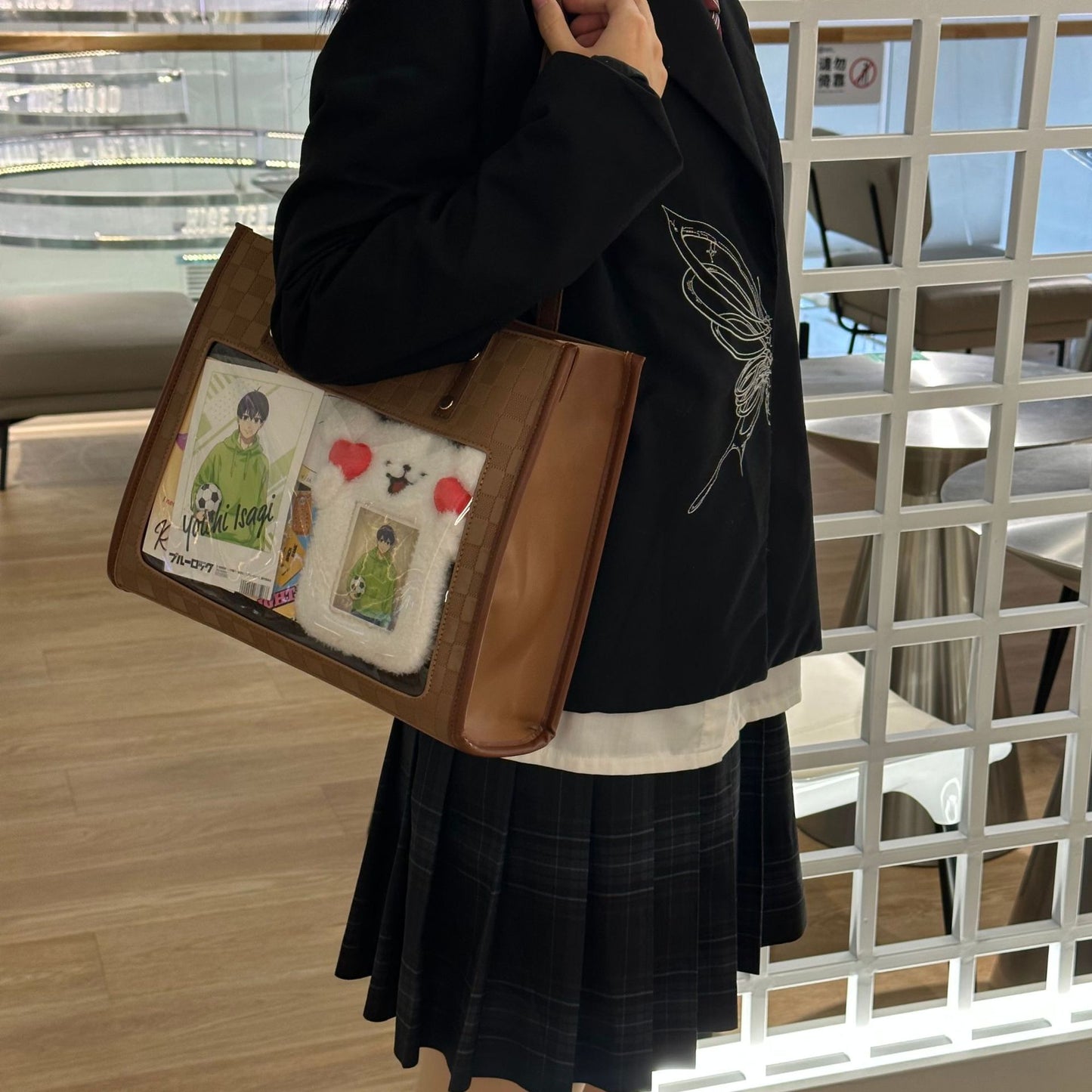 Bow Cartoon Large Capacity Versatile Transparent Handbags