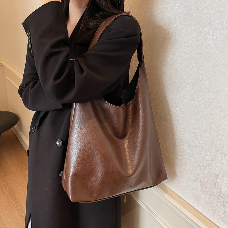 Women's Korean Style Underarm Large Capacity Commuter Shoulder Bags