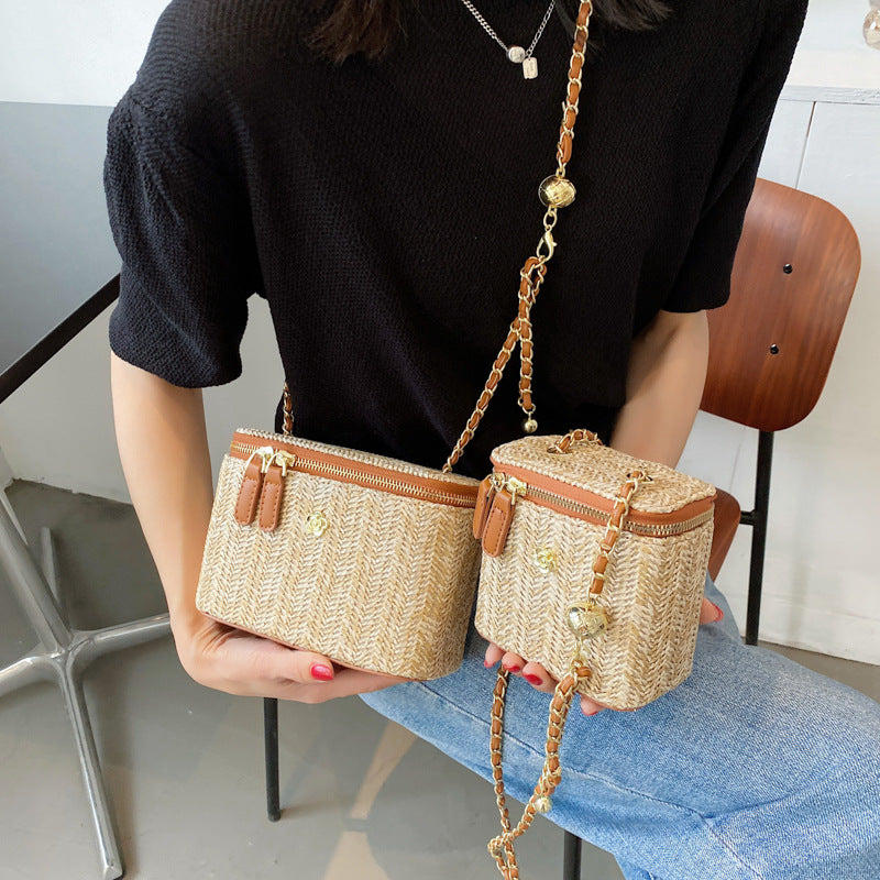 Graceful Elegant Box Chain Bohemian Style Crossbody Bags