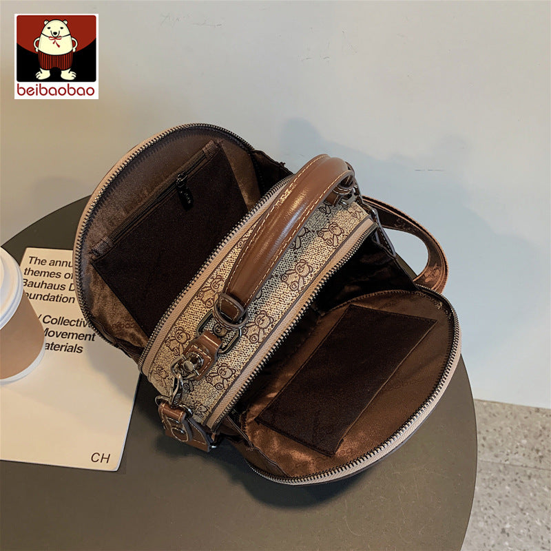 New Women's Source Fashion Badge Round Crossbody Bags