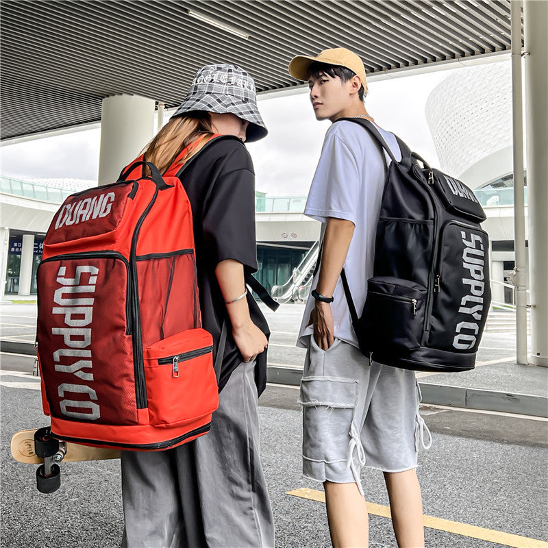 Style Black Street Male Female Korean Backpacks