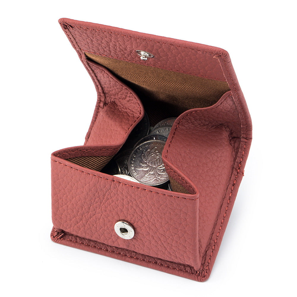Women's Layer Cowhide Mini For Leather Storage Coin Purses