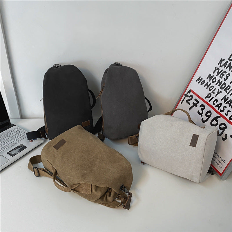 Men's Simple Leisure Commute Large Capacity Trendy Men's Chest Bags