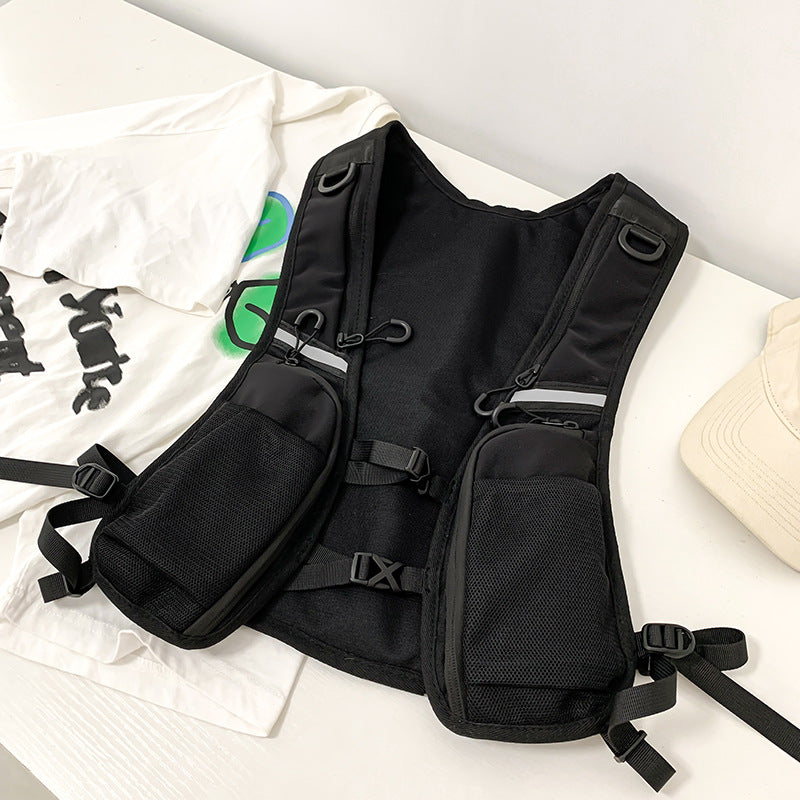 Stylish Vest Trendy Oxford Cloth Riding Men's Chest Bags