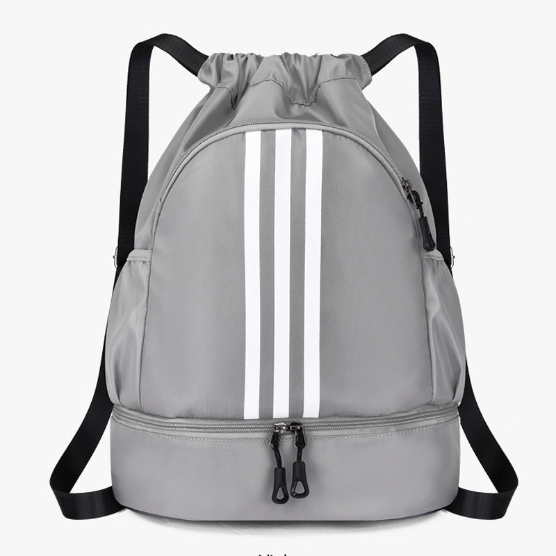 Versatile Classic Fashion Striped Drawstring Leisure Backpacks
