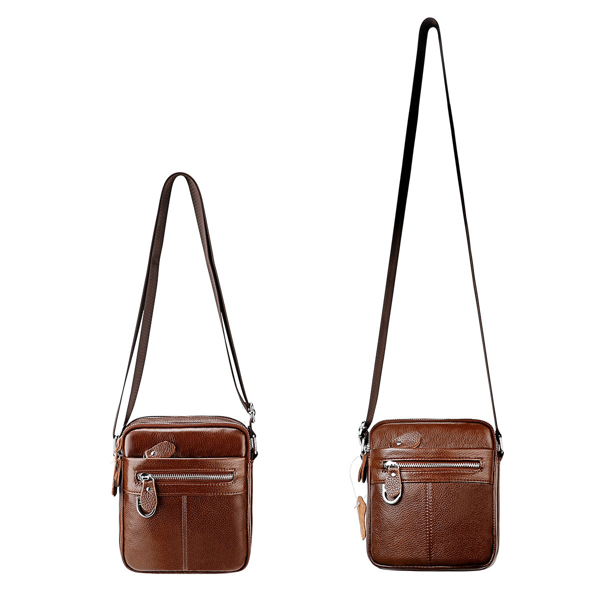Men's Creative Trendy First Layer Cowhide Men's Chest Bags