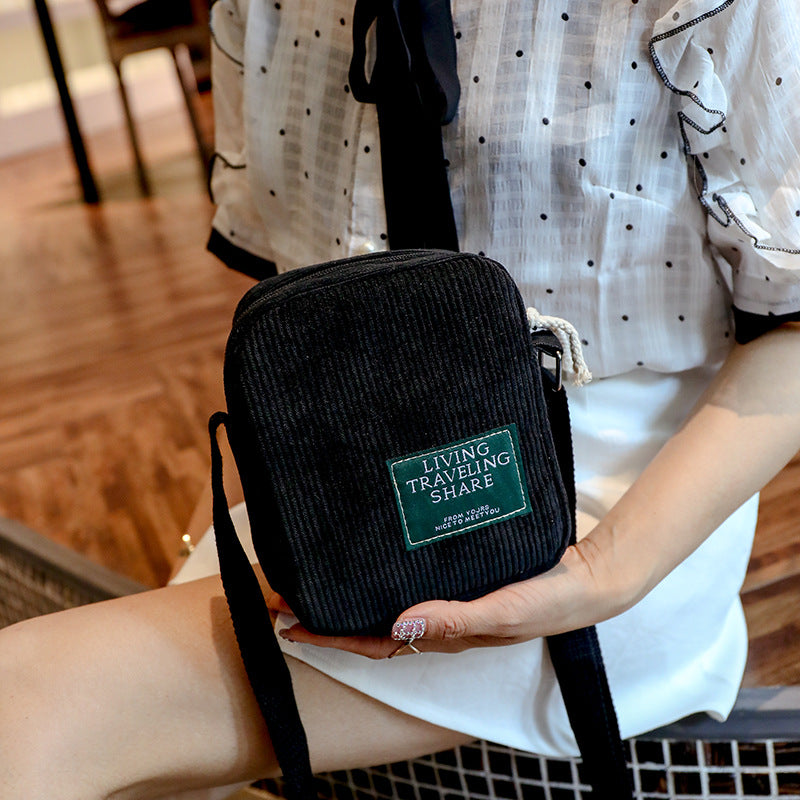 Women's Corduroy Retro Easy Matching Mini Cloth Crossbody Bags