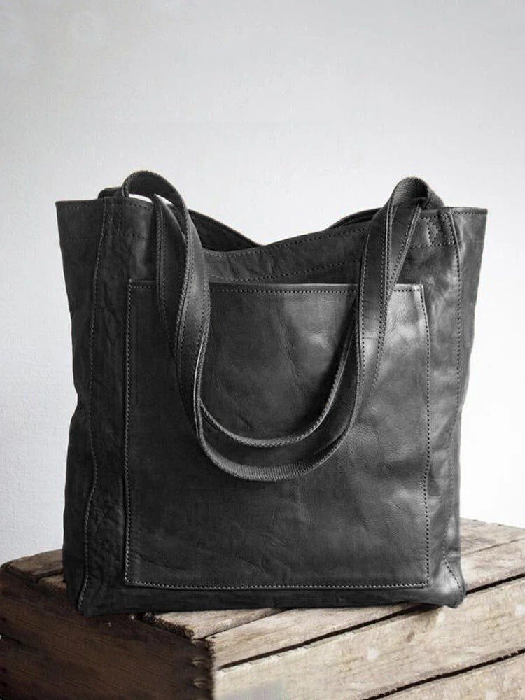 Women's Pocket One Retro Oil Waxed Large Capacity Bags