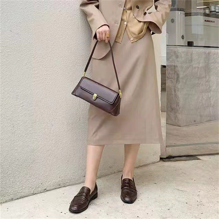 Women's Design High-grade Retro Spring Underarm Baguette Crossbody Bags