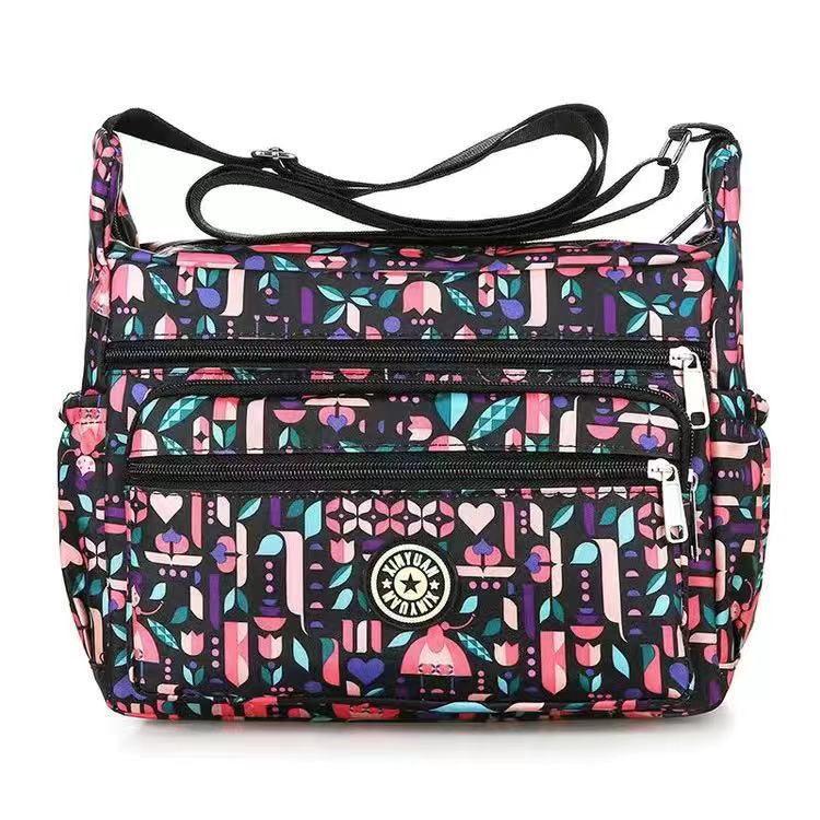 Women's Oxford Stall Large Capacity Leisure Flower Crossbody Bags