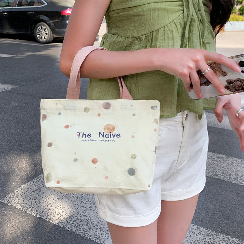 Popular Canvas Female Niche Portable Lady's Handbags