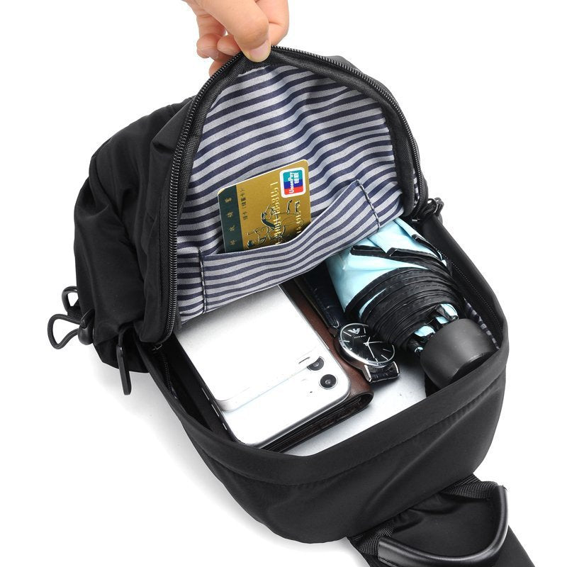 Men's Business Trip Oxford Cloth Fashion Men's Chest Bags
