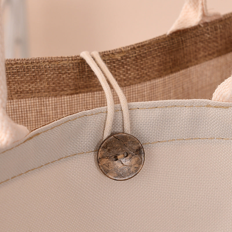 Blank Canvas Painting Jute Cotton Linen Handbags