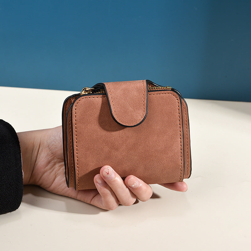 Women's Korean Style Fashion Short Multiple Slots Ladies Wallets