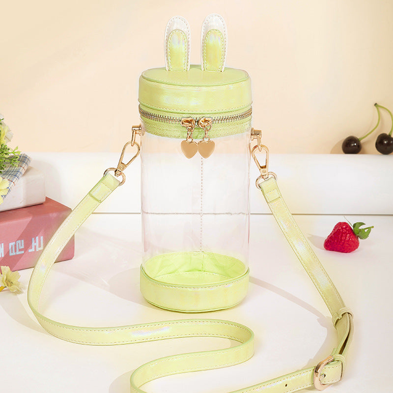 Cotton Doll Transparent Cartoon Rabbit Ear Shoulder Bags