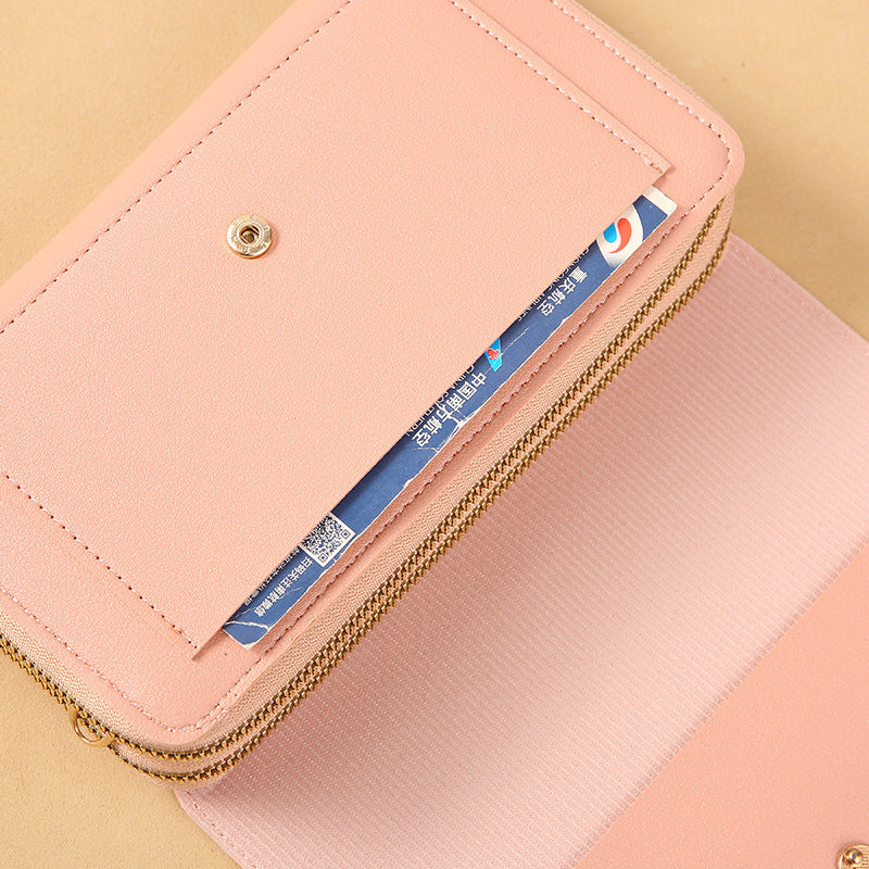 Charming Beautiful Women's Korean Mid-length Clutch Shoulder Bags