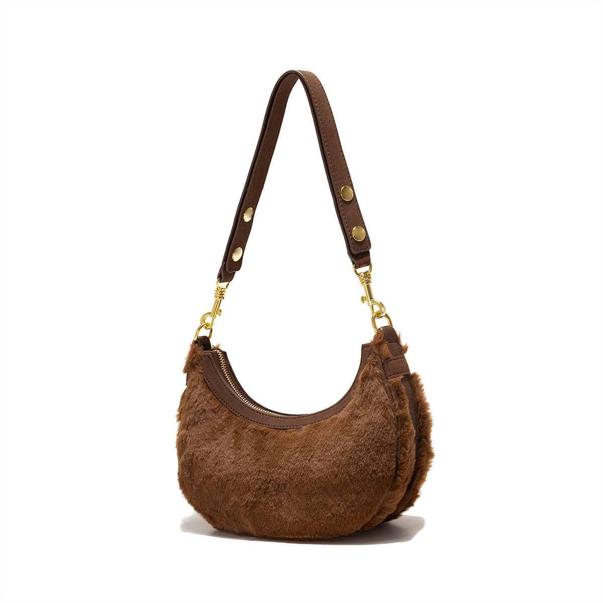 Winter Niche Plush Underarm Selenodont High-grade Bags