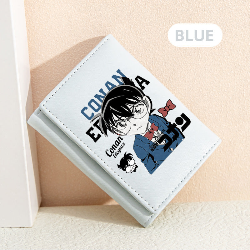 Women's Detective Conan Peripheral Mini Short For Ladies Wallet