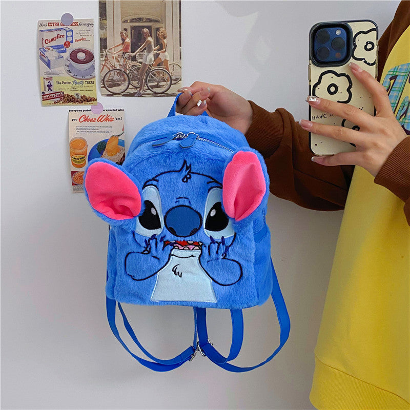Casual Cute Plush Female Cartoon Funny Backpacks