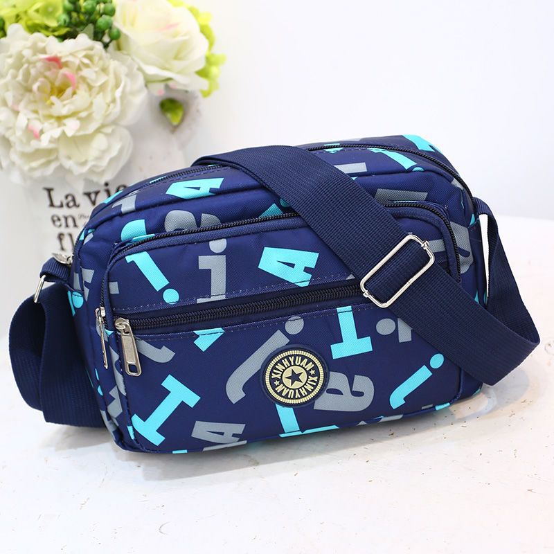 Women's Oxford Cloth Mother Flower Canvas Stall Crossbody Bags