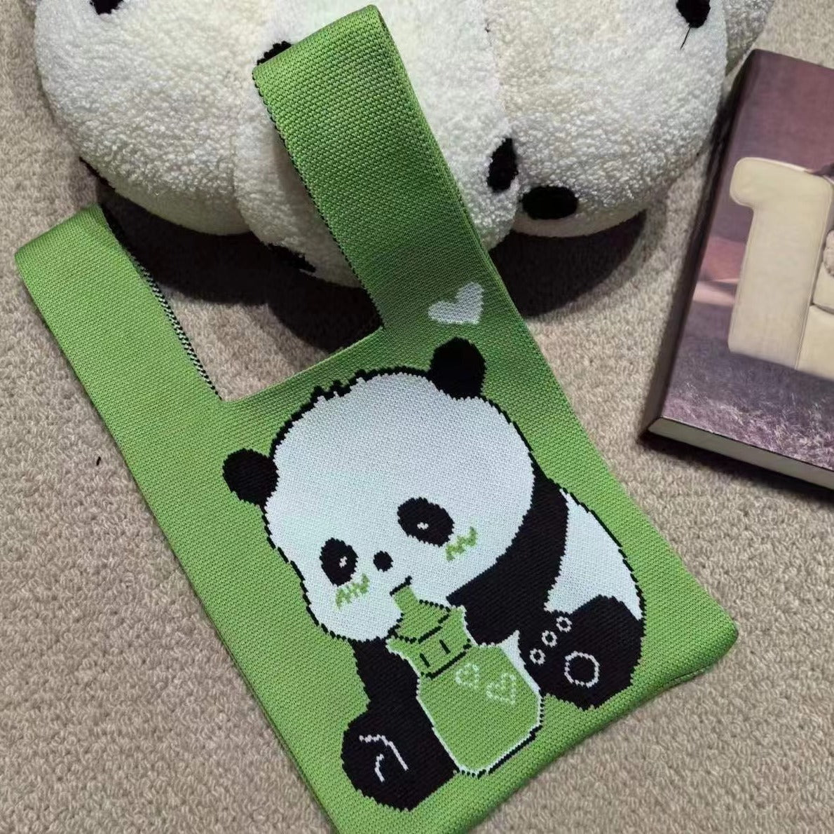 Large Capacity Hand With Gift Panda Handbags