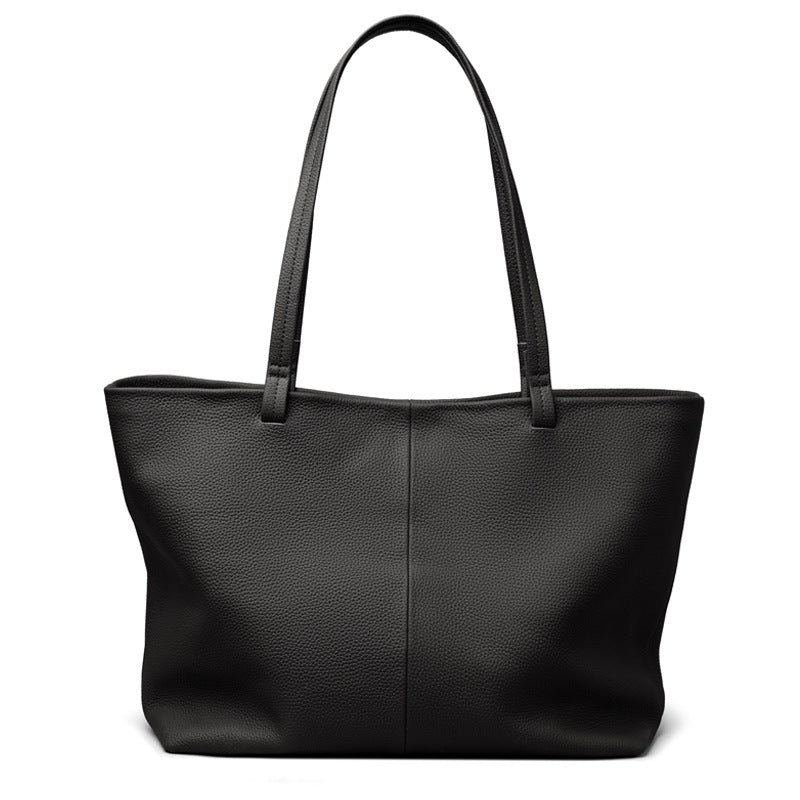 Elegant Women's Leather Large Capacity Simple Tote Bags