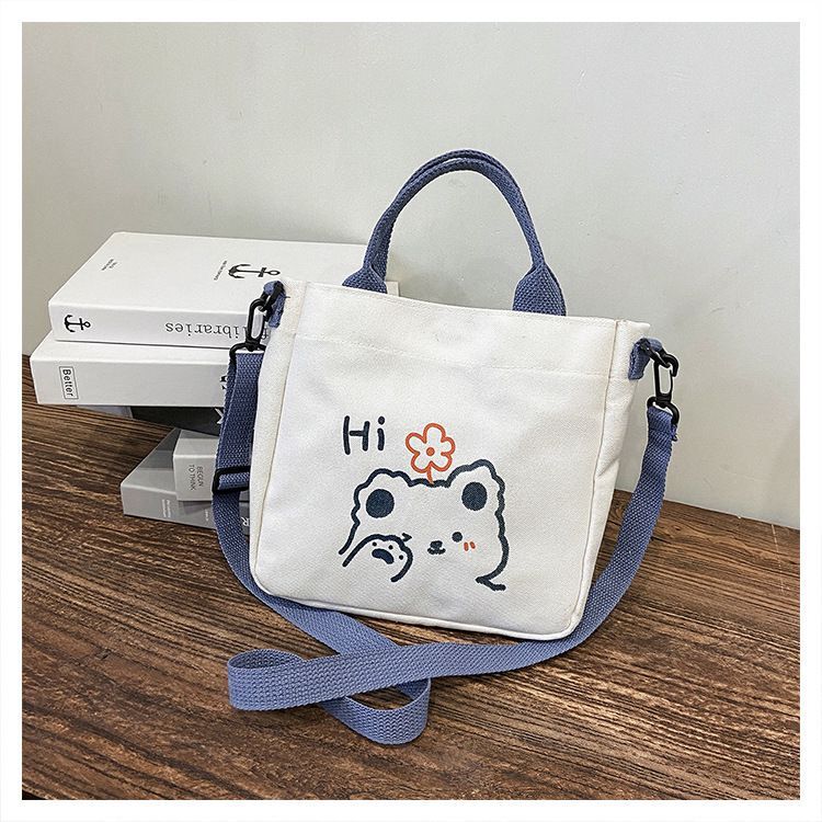Cute Fashion Canvas Female Soft Large Crossbody Bags