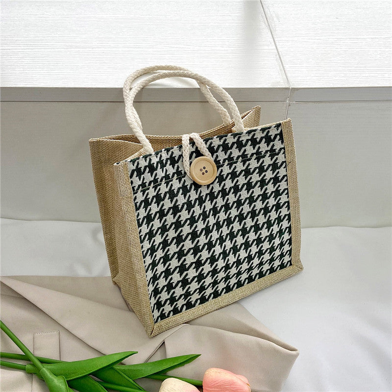 Women's Portable Cloth Lunch Box With Rice Bags