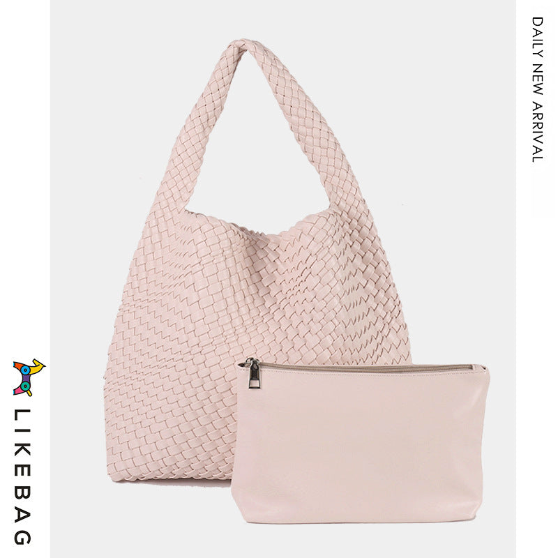 Women's Handmade Woven Fashion Trend Large Capacity Shoulder Bags