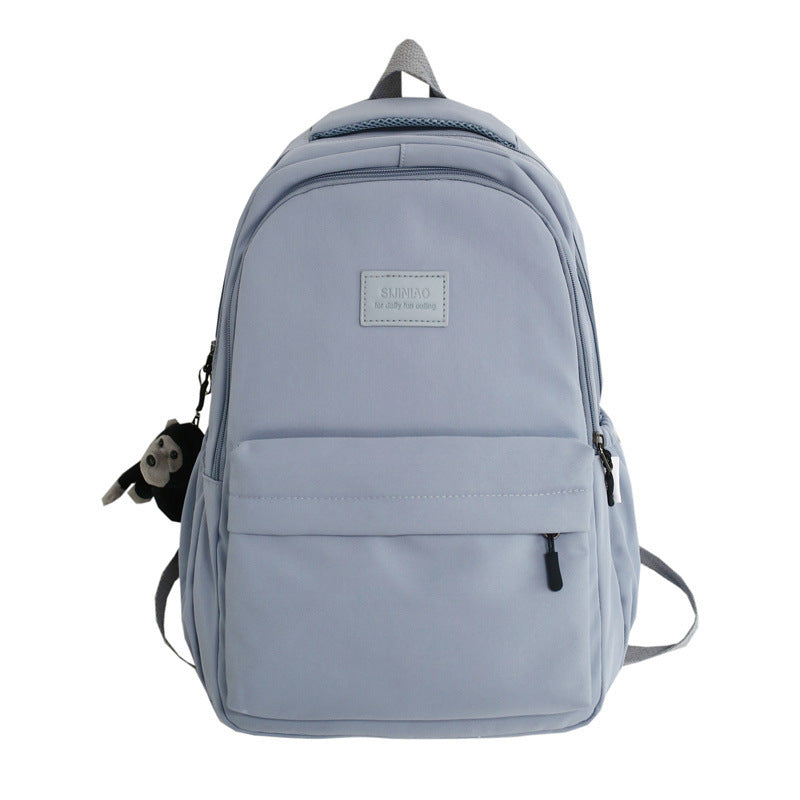 Solid Color Female Korean University Style Junior Backpacks