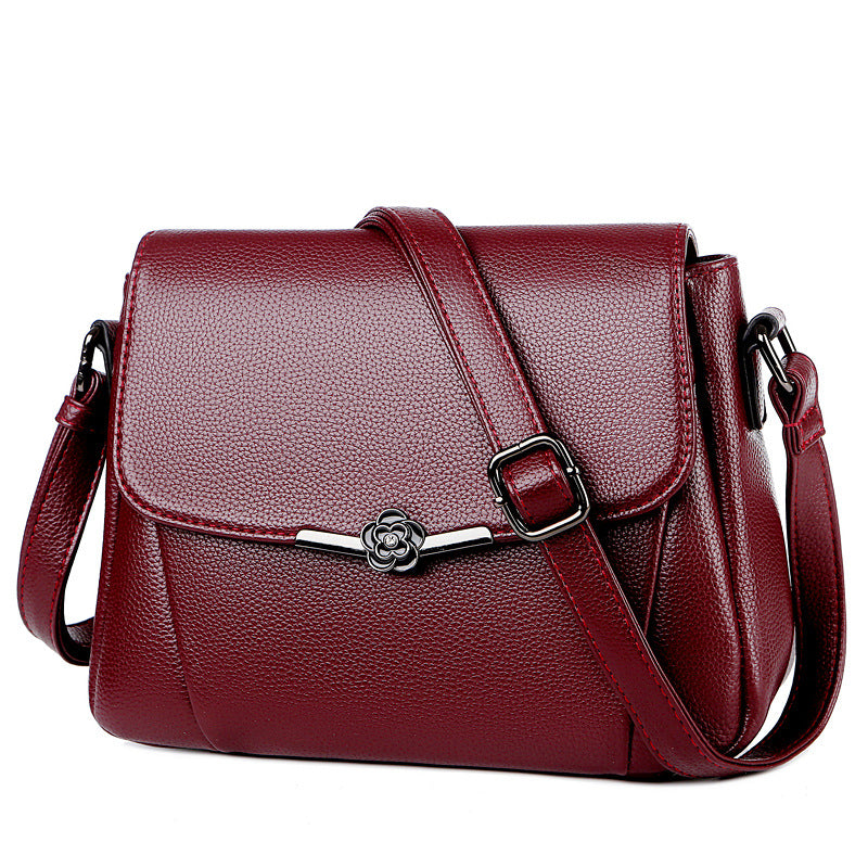 Charming Women's Soft Leather Mother Simple Crossbody Bags